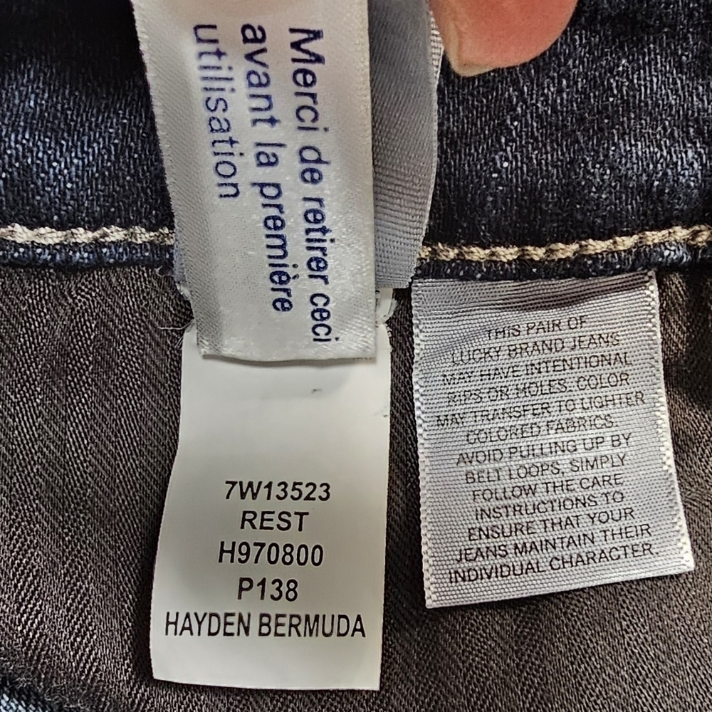 Lucky Brand Hayden Bermuda Denim Shorts Size 2/26, Summer Beach Picnic Attire - Picture 9 of 11